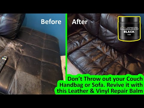 IT WORKS! Leather Repair Kit for Couch. How to Repair Leather Couch &  repair peeling leather 